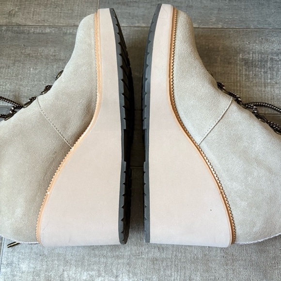TOMS Womens Melrose Nubuck Ankle Wedge Booties - size 7.5 - Picture 13 of 15